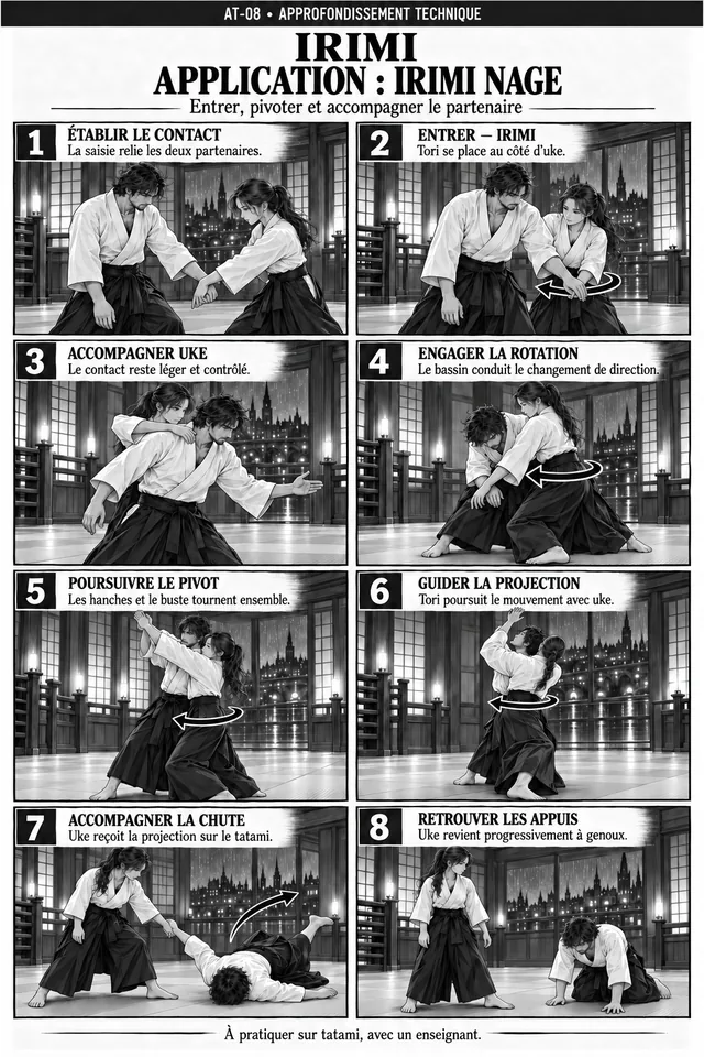 Aperçu de la planche Irimi — application irimi nage
