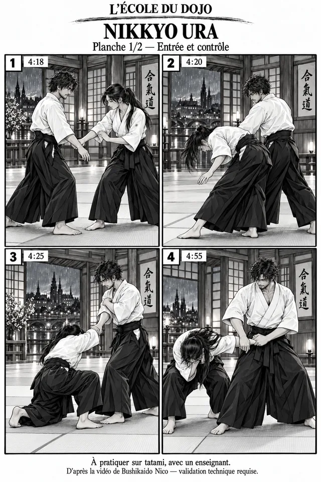 Aperçu de la planche Nikkyo ura — entrée et contrôle